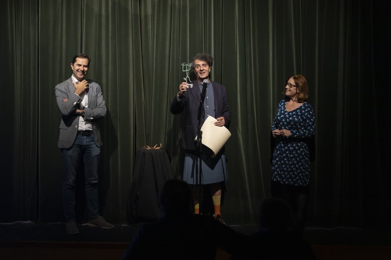 Evaristo Calvo, Xograr de Outono no FIOT 2022. Foto: Vanessa Rábade