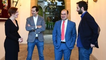 Pilar Murias, Jacobo Sutil, Antonio López e Fran Núñez. FOTO: Santi Alvite