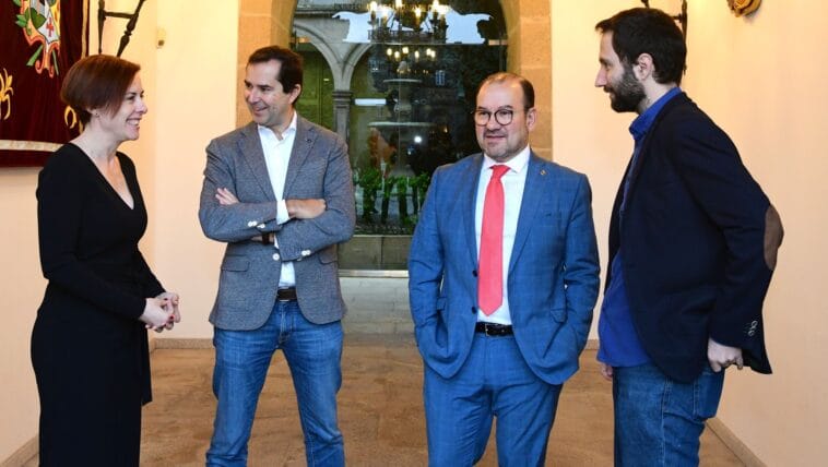 Pilar Murias, Jacobo Sutil, Antonio López e Fran Núñez. FOTO: Santi Alvite