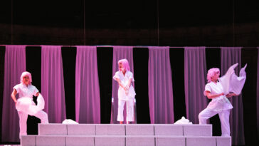 'Cucaracha con paisaje de fondo' de Mujer en obras. Imaxe: Rosiña Rojo para a MIT de Ribadavia.