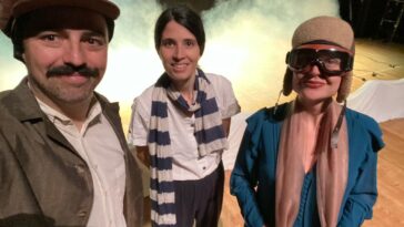 Älex Sobrino Ana Abad de Larriva e Cora Velasco