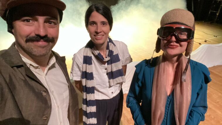 Älex Sobrino Ana Abad de Larriva e Cora Velasco