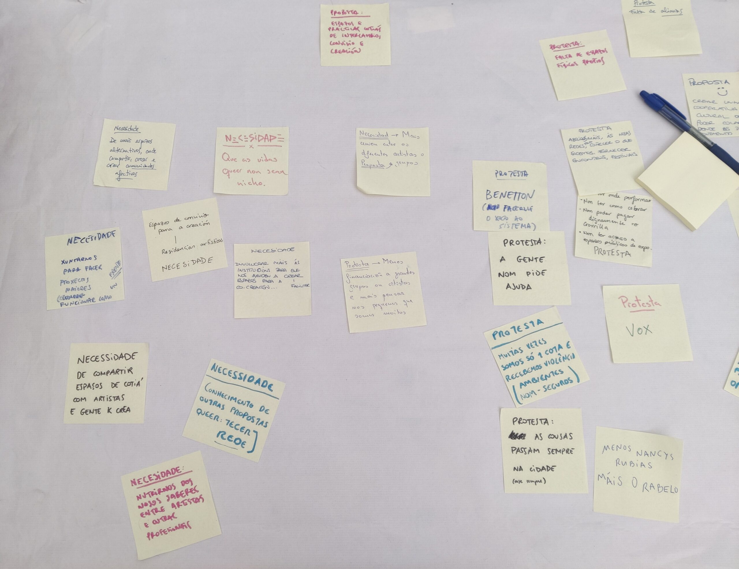 "Encontro de artistas LGBT+". Imaxe de Alberte Bello.