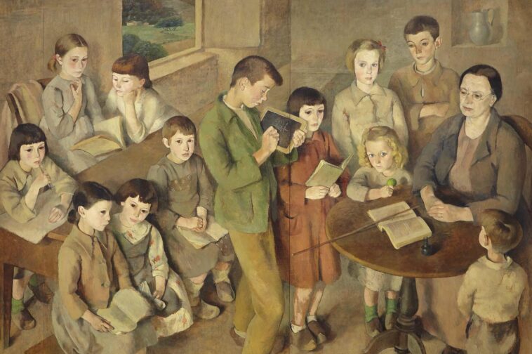 'A escola de Doloriñas' de Julia Minguillón (1906-1965). Museo Provincial de Lugo.