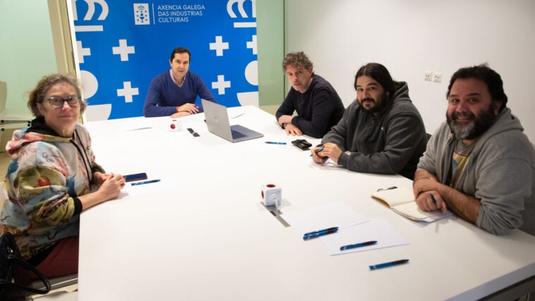 O director da Axencia Galega das Industrias Culturais, Jacobo Sutil, reunirase con representantes de salas escénicas galegas de titularidade privada. Foto: Xoán Crespo.