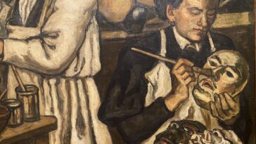 'Taller de caretas' (1943) de José Gutiérrez Solana. Colección Museo de Belas Artes de Bilbao. Foto: Afonso Becerra.