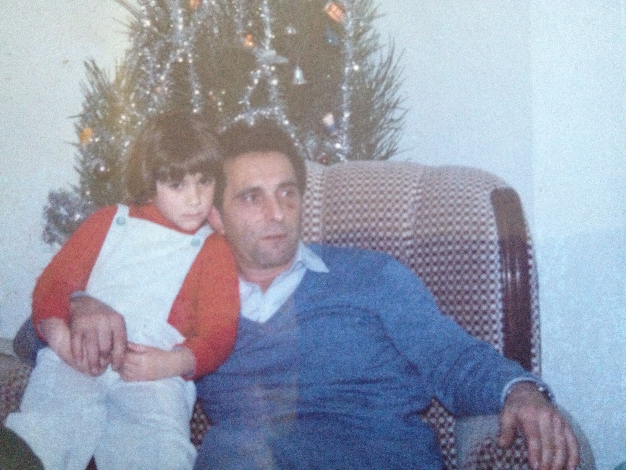 Foto arquivo familiar: Irene Moreira e seu pai.