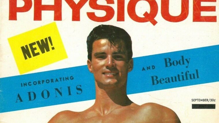 Portada da revista "Young Physique", Vol. 1, Nº 1, setembro de 1958.