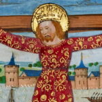 Vilxeforte, emblemática santa barbada de orixe galego-portuguesa (Biblioteca da Universidade de Mánchester, séc. XV).