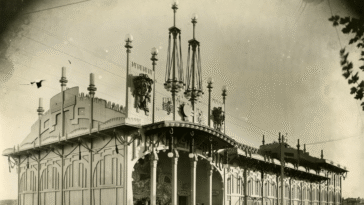 Fotografía do Pavillón Lino (1908 1919). Arquivo da Real Academia Galega. Fondos persoais: Xosé Pérez Ballesteros