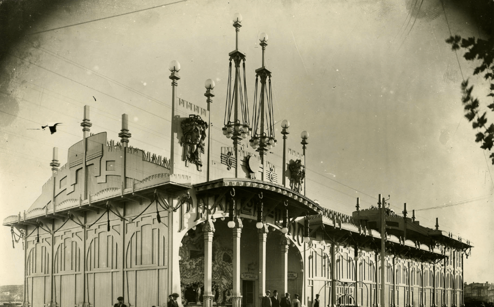 Fotografía do Pavillón Lino (1908 1919). Arquivo da Real Academia Galega. Fondos persoais: Xosé Pérez Ballesteros