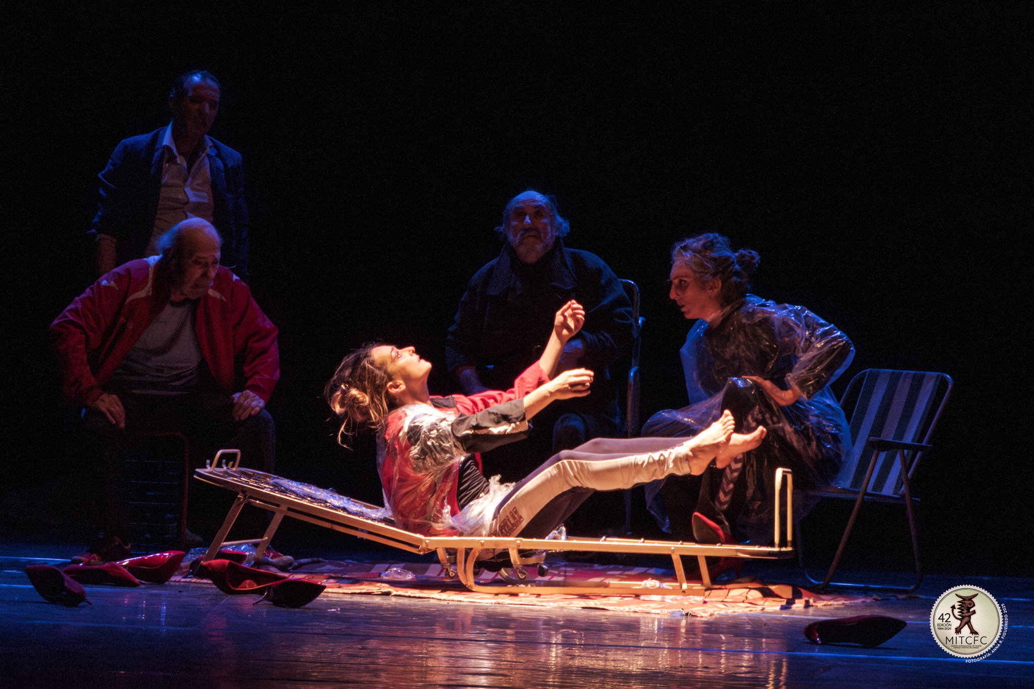 'Todos los ángeles alzaron el vuelo' de La Zaranda na 42ª MITCF de Cangas. Foto: Anna R Figueiredo.