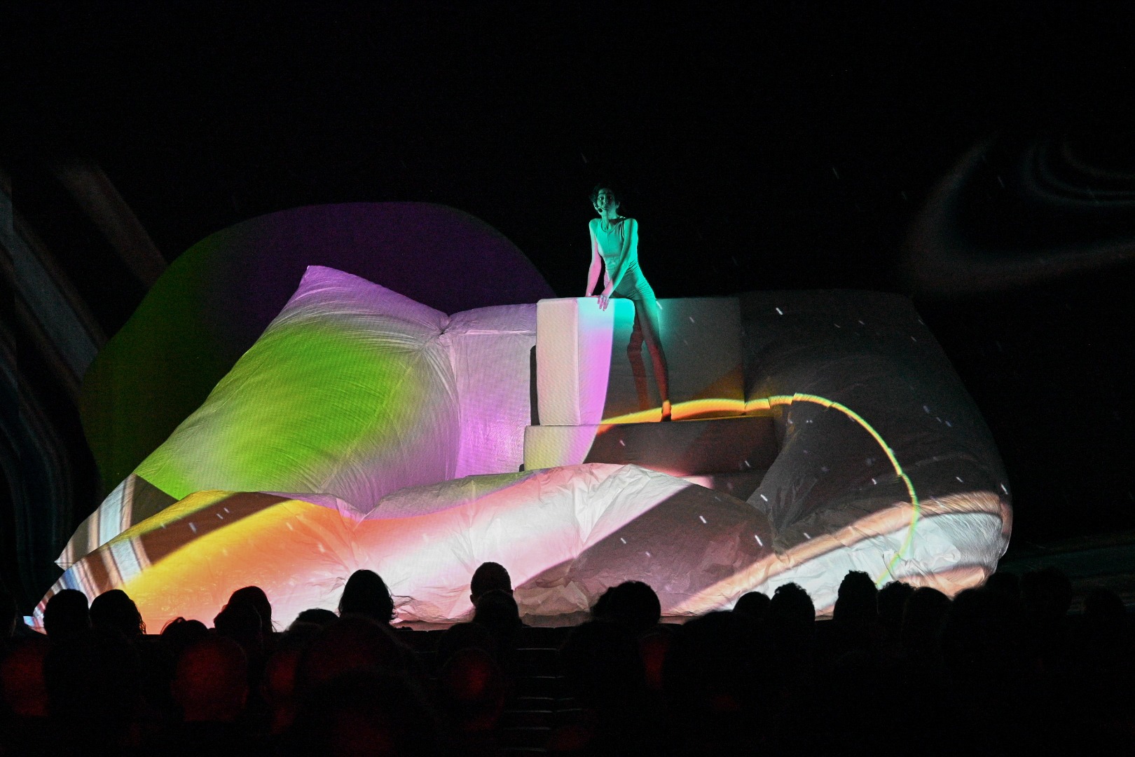 "Hermafroditas a caballo o la rebelión del deseo", do colectivo Que Non Saia de Aquí, no Corufest 2025. Imaxe de Claudia Franco.