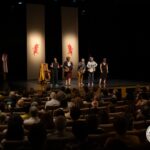 As Fillas Bravas dando o pregón da 42ª MITCFC, feito por