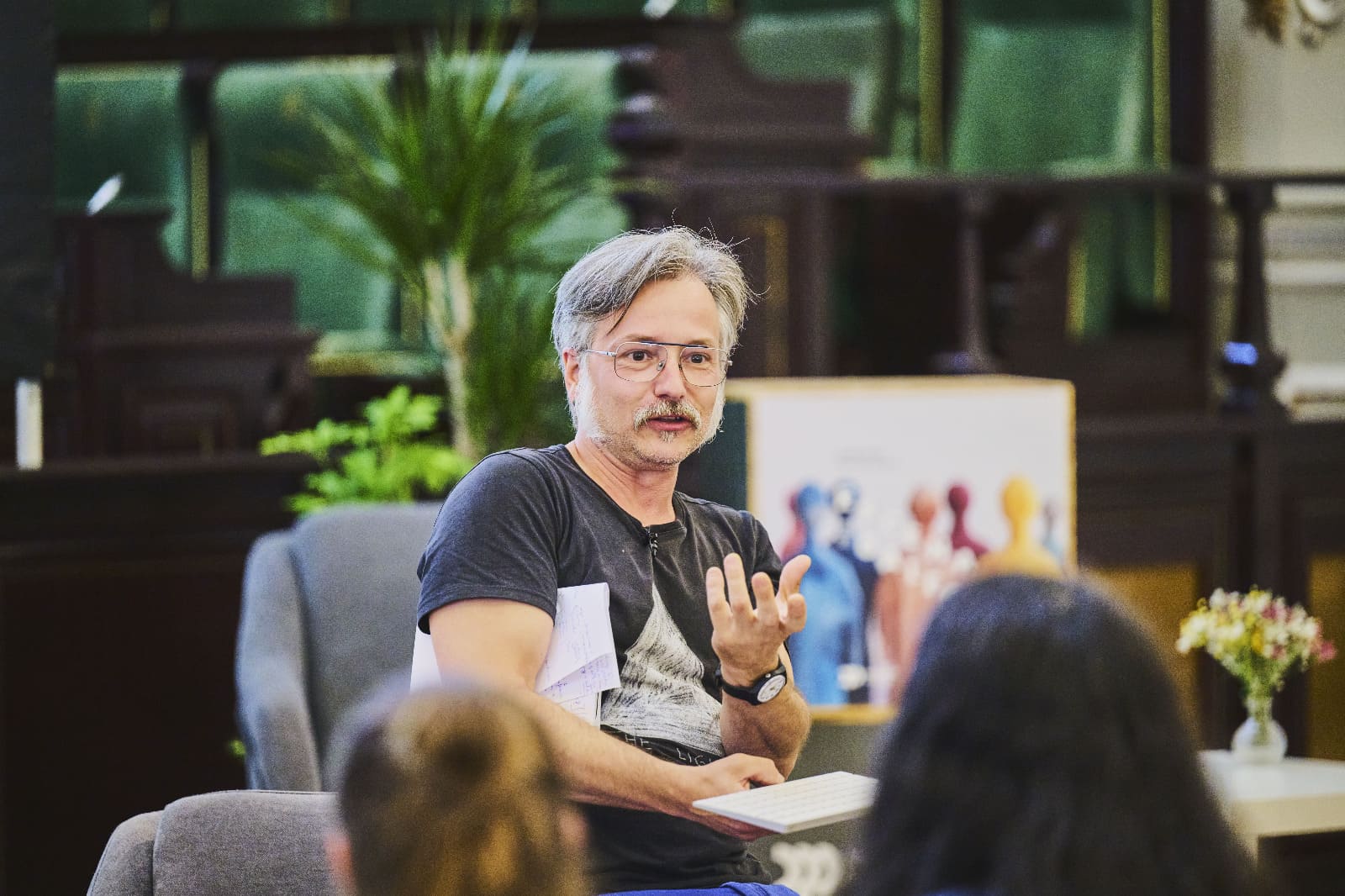 Borja Fernández na xornada profesional de Escena Galega