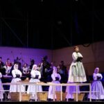 'As cigarreiras' da Banda Municipal de Música da Coruña e de Cantigas da Terra, festas de María Pita 2025. Foto. Manu San Martín.