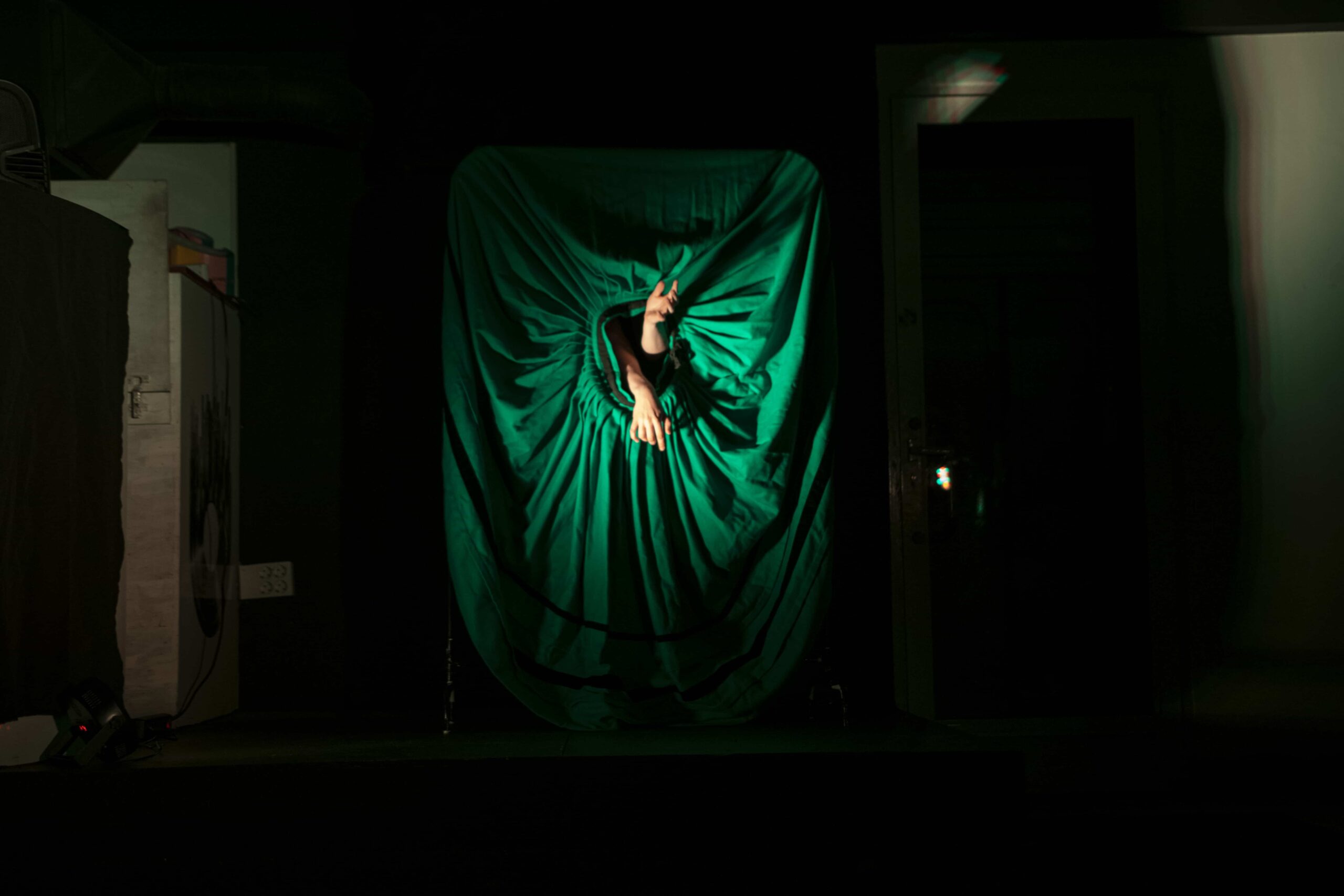 Alicia López en The City, na última edición do Teatro Gorrilla. Fotografía de Laura Merchán.