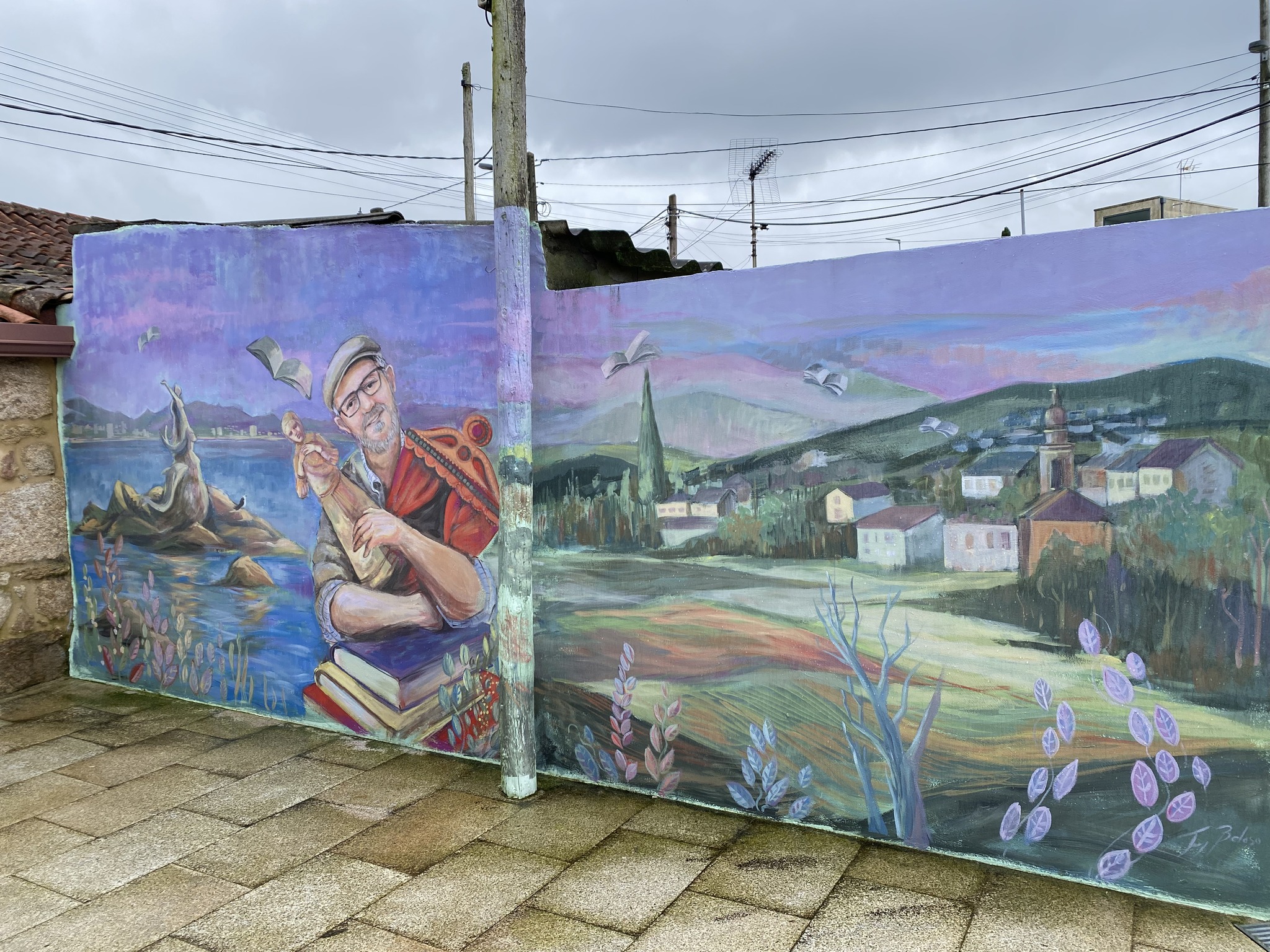 Mural de Luz Beloso. Foto: Afonso Becerra.