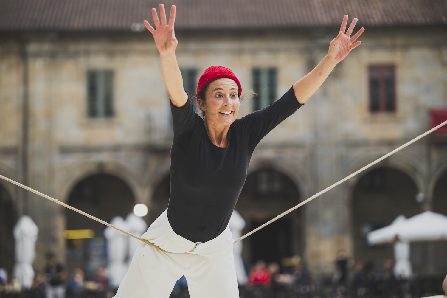 Representación de Pausa, da compañía vasca niMú en Camiño Escena Norte en 2025