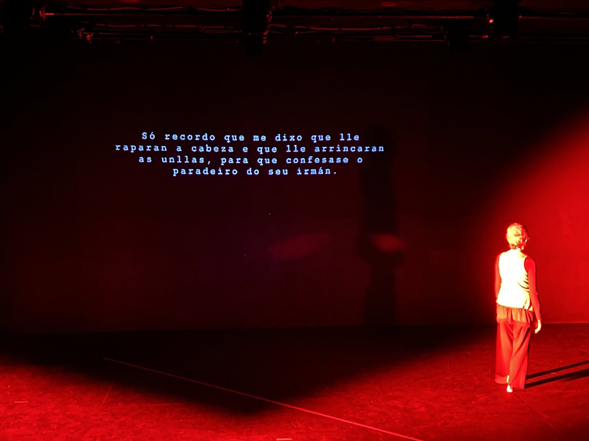 'Domitila' de Amparo Martínez (ensaio). Foto: Afonso Becerra