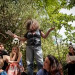 Esther F. Carrodeguas nun encontro de Barrios en Lucha