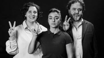 O elenco de Isto non é un acto político, de Ártika Cia.
