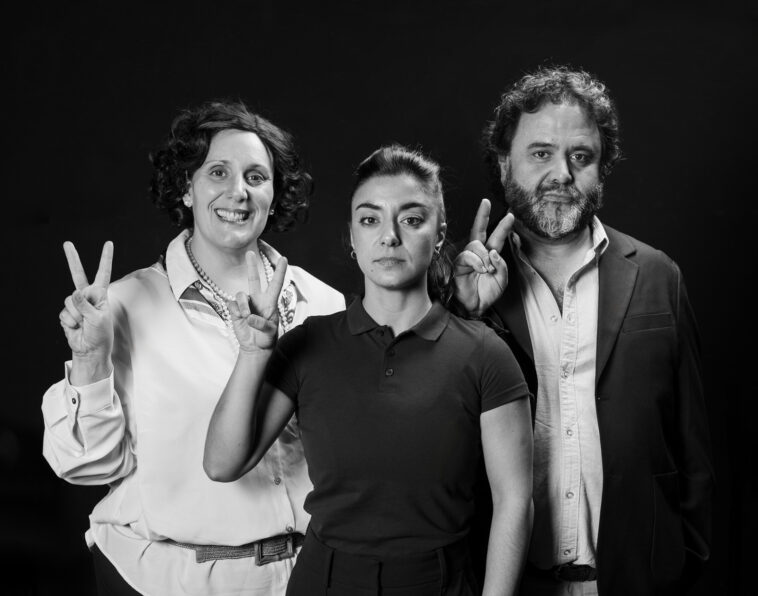O elenco de Isto non é un acto político, de Ártika Cia.