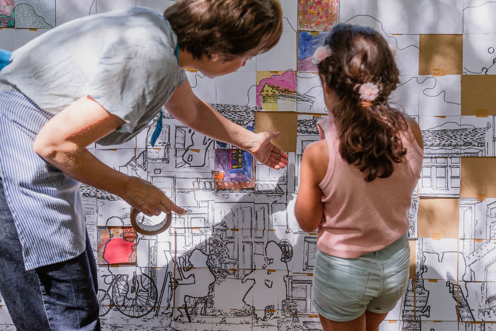 Mosaico de azulejos Sementes
